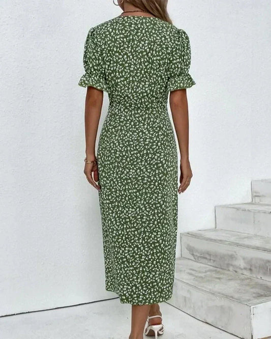 Leviana™ | Abito Elegante con Stampa Floreale