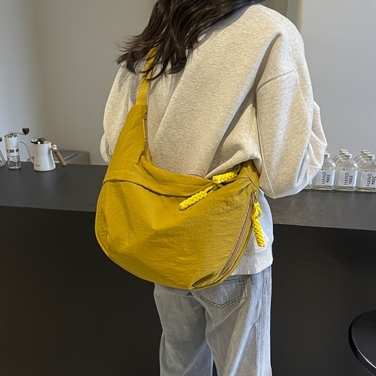 Borsa a Tracolla Elegante in Nylon da Donna