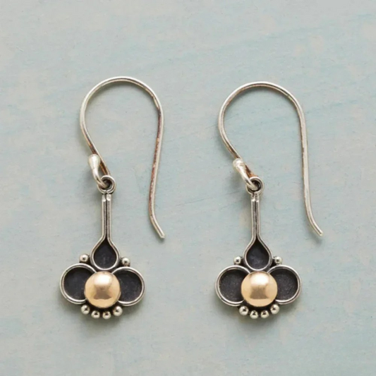 Orecchini in Argento con Perle Boho Clover
