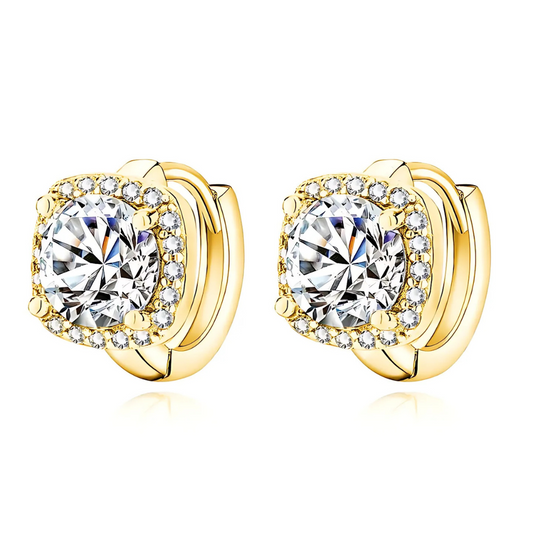 Vilda – Orecchini quadrati in oro 18k