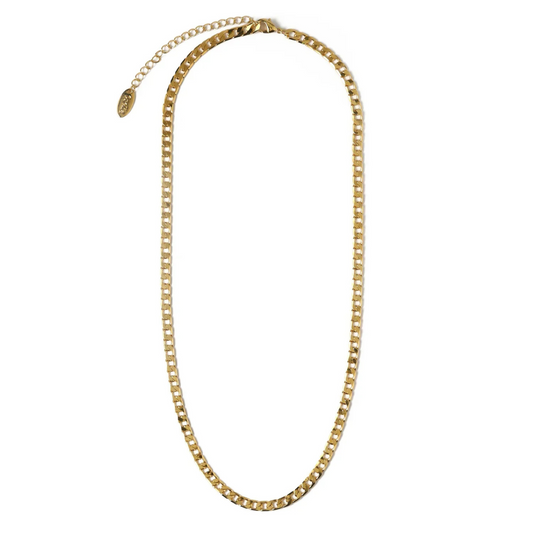 Nohr – Catena curb piatta in oro 16k