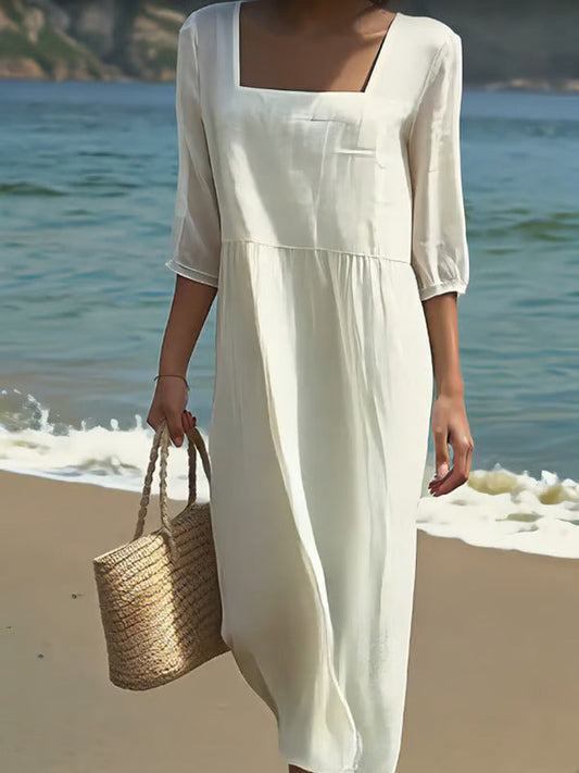 Lunelle – Abito in lino casual
