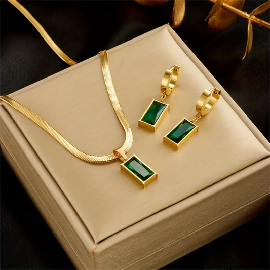 Iselotte – Set di Gioielli Verdain in Oro 18k