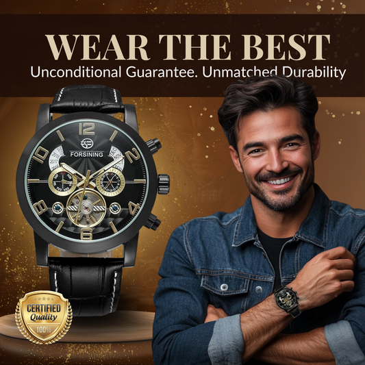 Orologio meccanico automatico di lusso con tourbillon