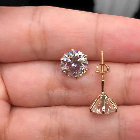 Viola - Orecchini in oro 18k