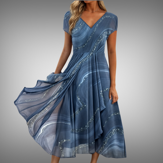 Leviana® | Abito midi con scollatura a V