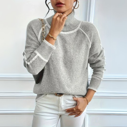 AURORA – MAGLIONE A COLLO ALTO CASUAL