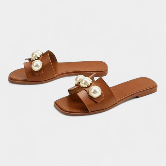 Scarpe Piatte con Perle