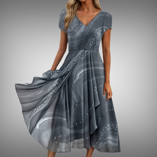 Leviana® | Abito midi con scollatura a V