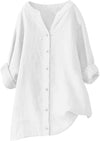 Aava™ | Leggera camicia in cotone e lino dallo stile estivo
