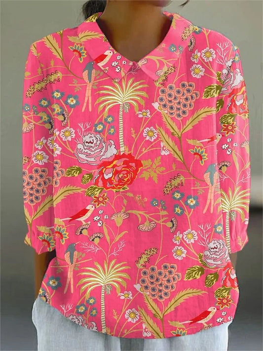 Elowria | Blusa Vintage Colorata