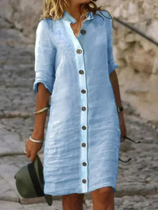 Loes - Vestito Midi Estivo Classico