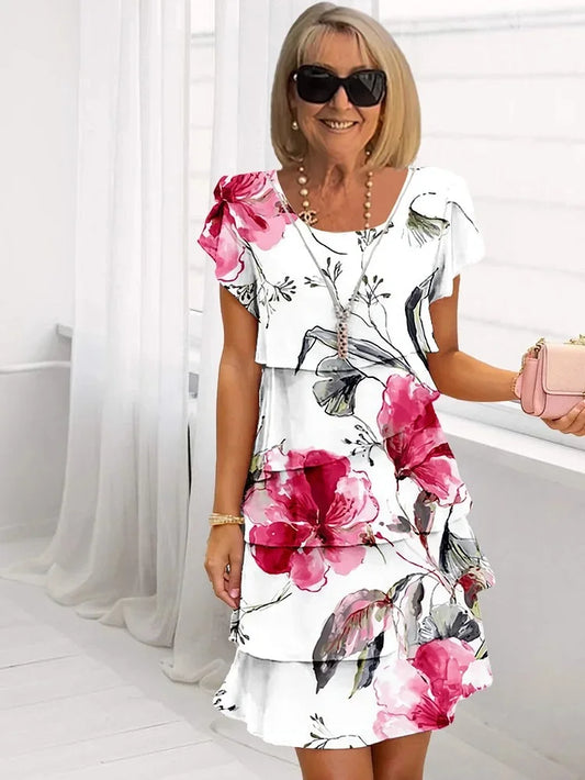 Trina | Vestito Ruffle Bloom