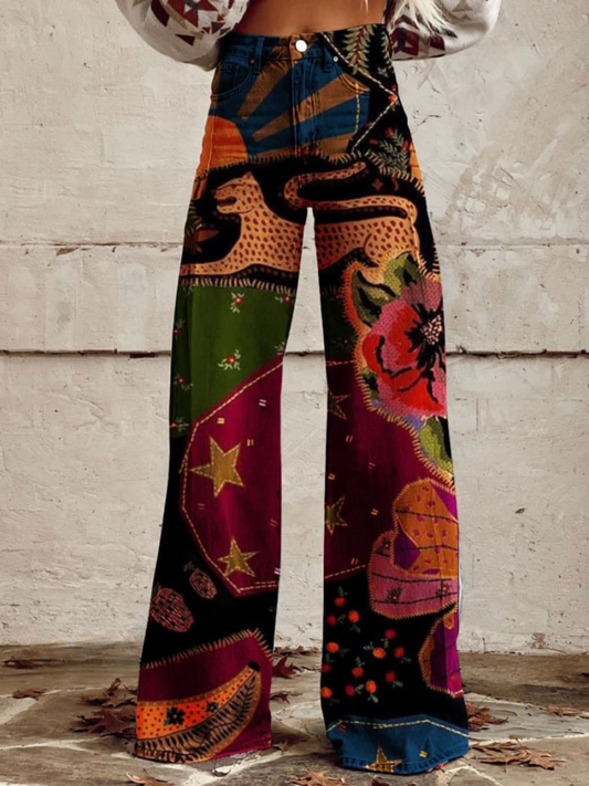 Léna - Pantaloni Bohemien Chic