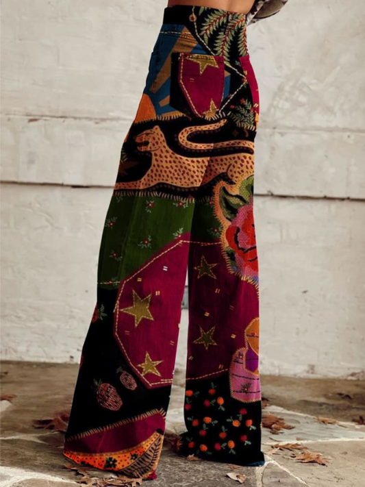Léna - Pantaloni Bohemien Chic