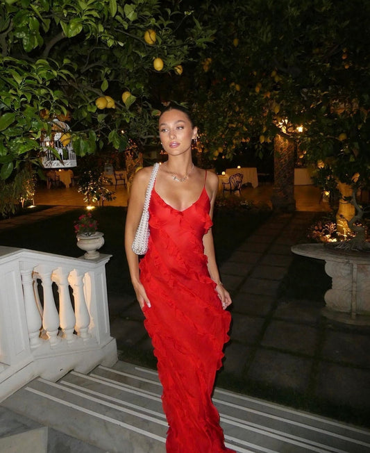 Zara - Vestito Maxi con Volant