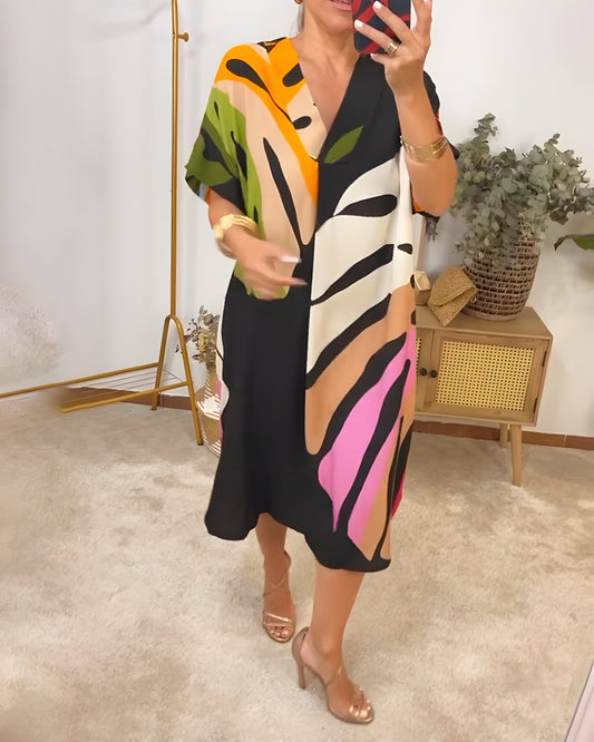 32 Emelia | Abstract Print Dress