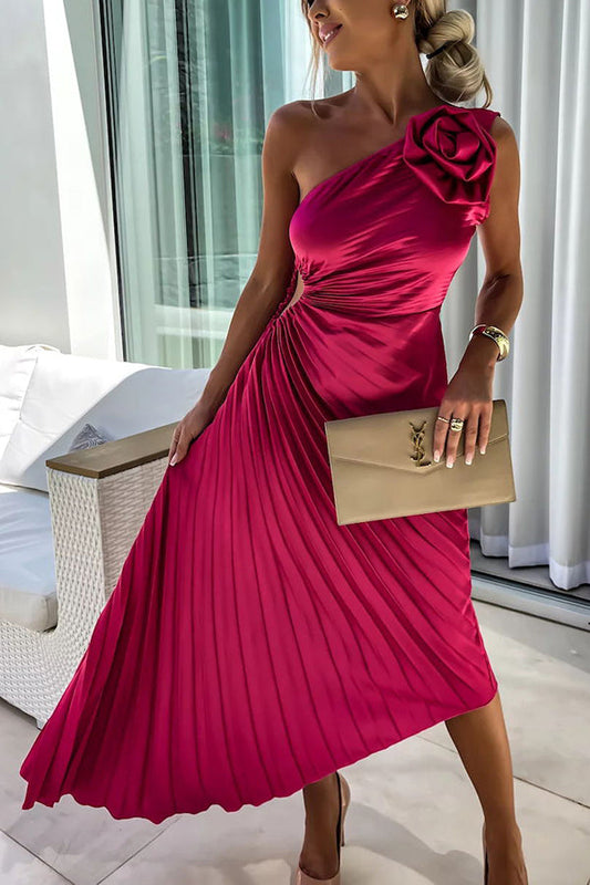 Lizbeth - Abito Maxi con Spalla Fiori