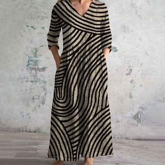 Leviana™ | Abito vintage a righe