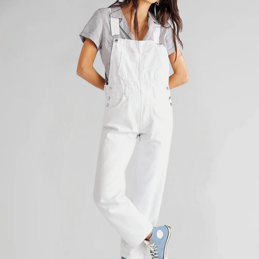 Jacqui™ | Tuta in denim con un tocco urbano e una vestibilità femminile