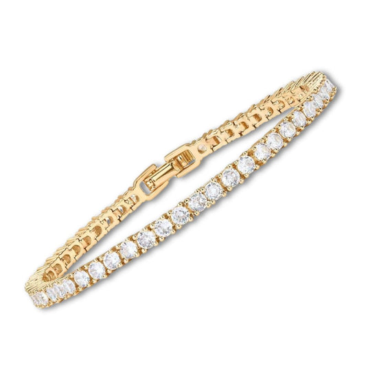 Brynhild – Bracciale in Tennis con Moissanite in Oro 18k