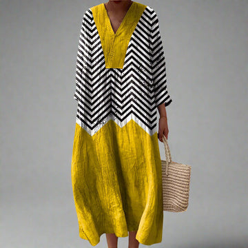 Julia | Abito geometrico elegante