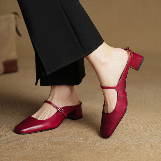 Esmer Mule in Vera Pelle