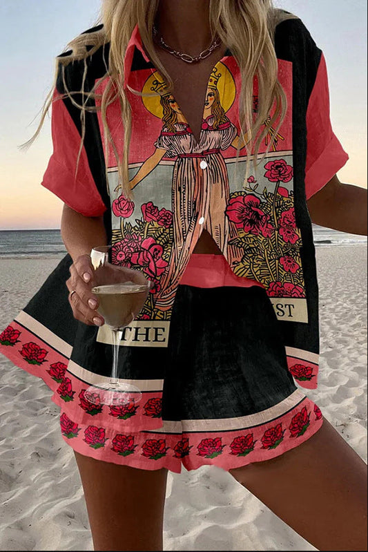 Yseline – Completo Corto in Rosa Vergine