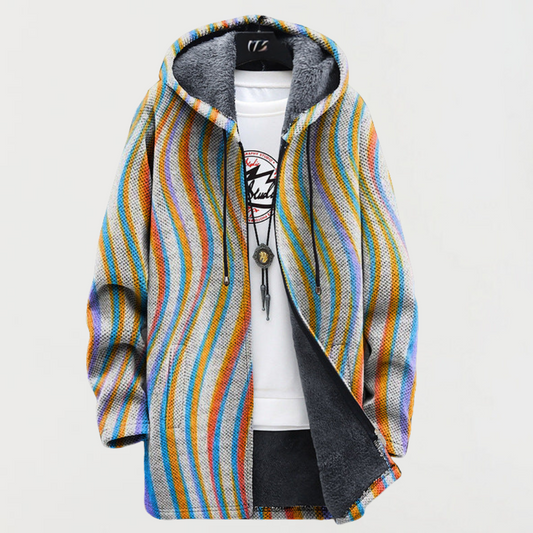 Maya | Cardigan a Strisce Vorticoso