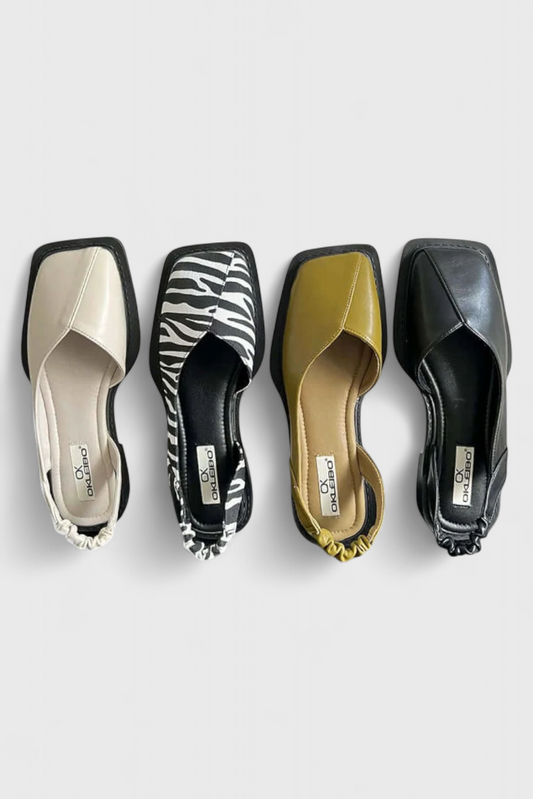 30 Cora Zapatillas Acolchadas de Punta Cuadrada