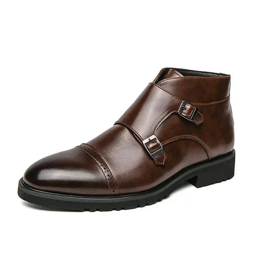 Donovan | Stivali in Pelle con Doppia Cintura Monk