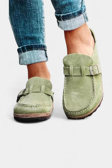 Zoccoli Classici Floristra in Camoscio