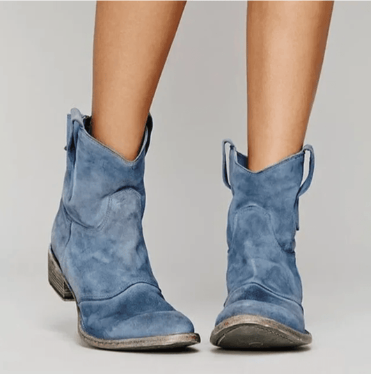 Stivali Western in Suede Roselle