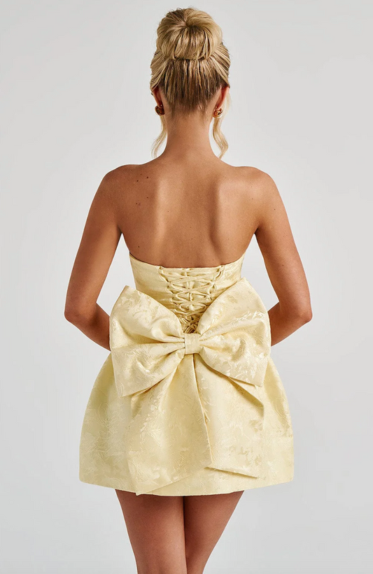 Avy - Mini Dress con Fiocco Stupendo