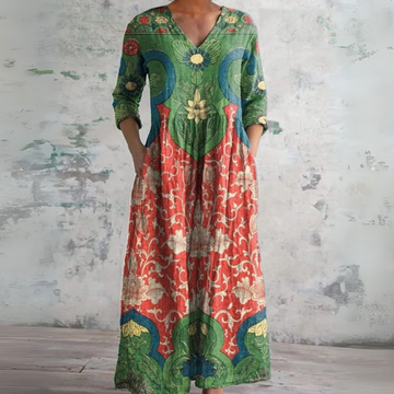 Judith | Abito Maxi Floreale Vintage