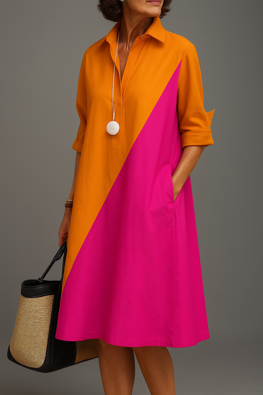 Helene - Abito Midi Elegante per una Sophistication Senza Sforzo