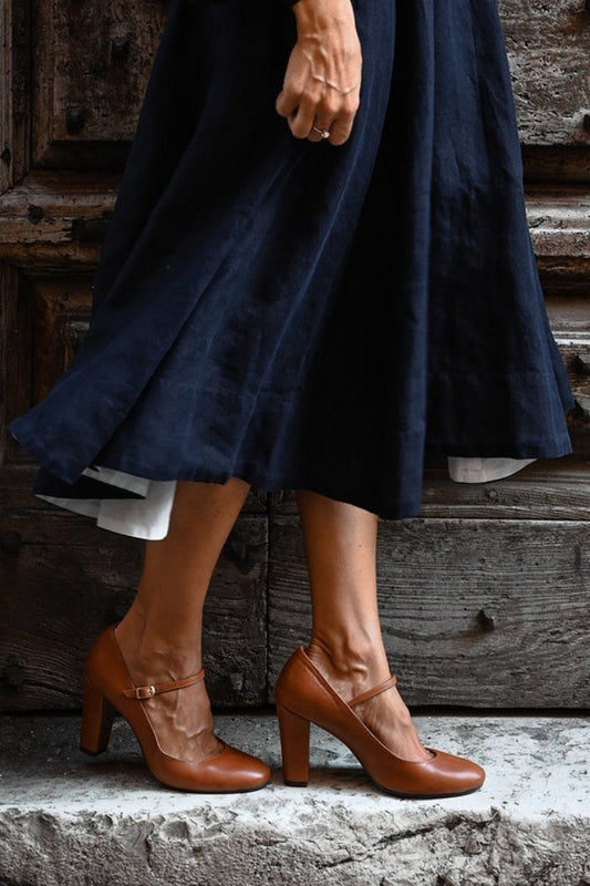 41 Bravina | Sandalias cotidianas con tira en tacón bajo