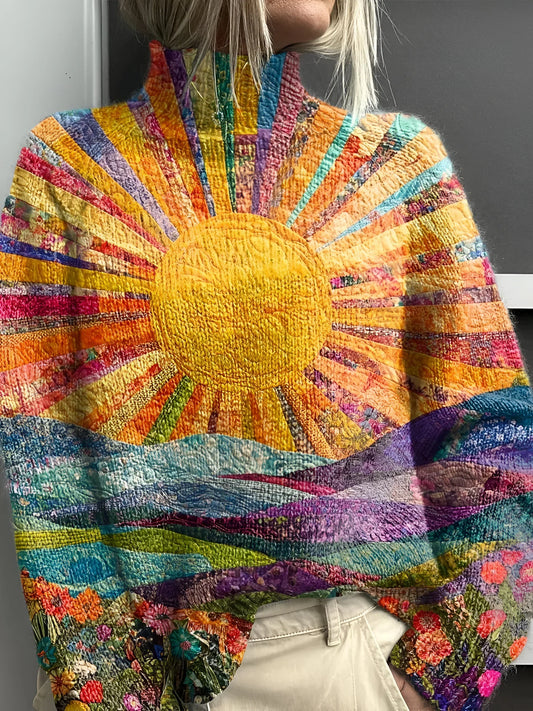 Mathilde - Maglione a Collo Alto Morbido e Colorato