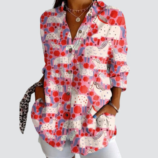 Vera™ | Blusa con design colorato