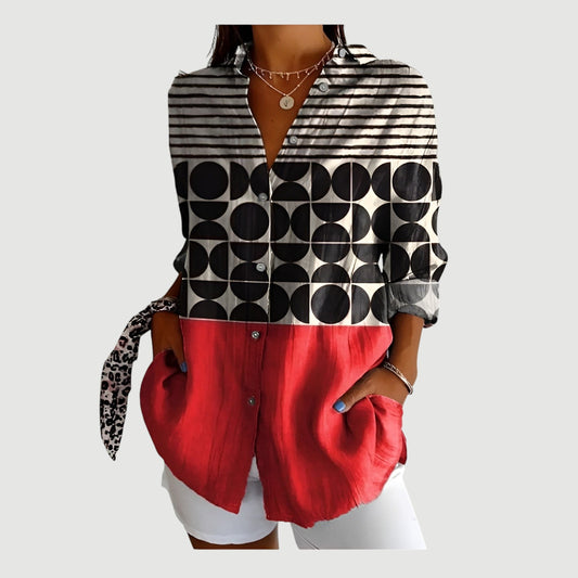Sigrid™ | Bluse con design colorato