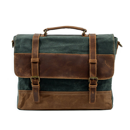 Borsa Messenger in Tela Cerata | LUCIEN
