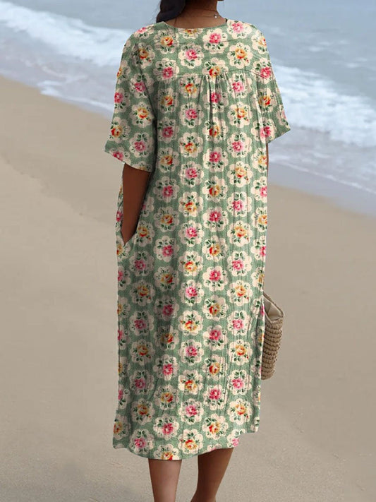 Femke | Vestito vintage floreale - Edizione limitata