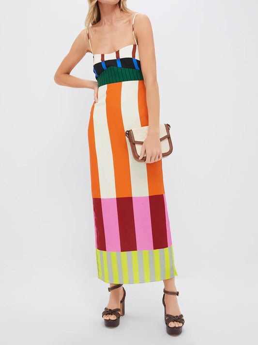 Elsa - Vestito Maxi Multicolore
