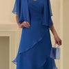 Daria™ – Abito Chiffon Taglie Forti con Scollo a V & Volant
