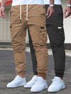 2 pezzi Pantaloni Cargo da Uomo - Tasche Multifunzionali, Coulisse Regolabile, Adatti per Abbigliamento Casual e Formale in Tutte le Stagioni - Ottimo Regalo di Compleanno/Natale - Lavabile in Lavatrice e Durevole, un Must-have per gli Appassionati di Att