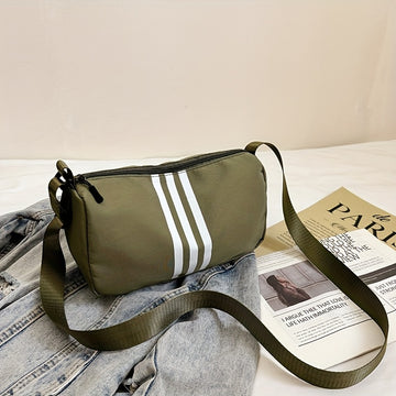 Borsa a Tracolla Casual a Righe da Donna