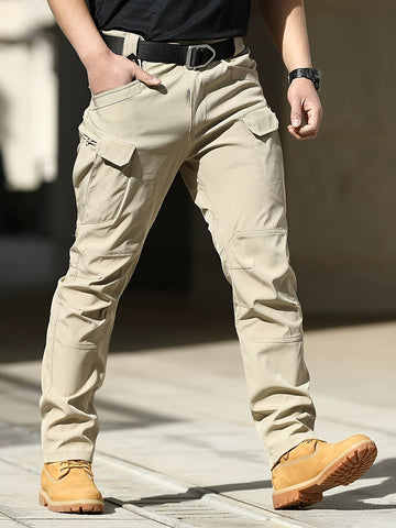Carlo — Pantaloni Cargo in Tessuto Elastico