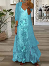 Serena™ – Set Elegante 2 Pezzi Halter con Stampa Floreale • Multicolore