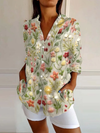 Zaira® – Camicia Ricamata con Motivo Floreale