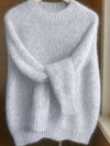 Pullover Elegante con Collo Rotondo in Maglia